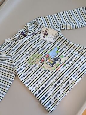 NWT - 🇫🇷 Sergent Major - 9M - Long Sleeve Striped Shirt Teddy Bear In London